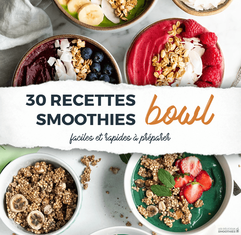 30 recettes de smoothies bowl - Les délicieux smoothies